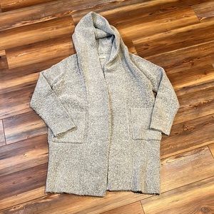 BLANKNYC gray sweater jacket small/medium with hood. Nordstrom’s.